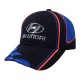 High Frequency logo Car Brand Cap Spandex Ottoman Fabric with Mesh Embroidery Cap and Hat, TPU logo Royal blue Sports cap